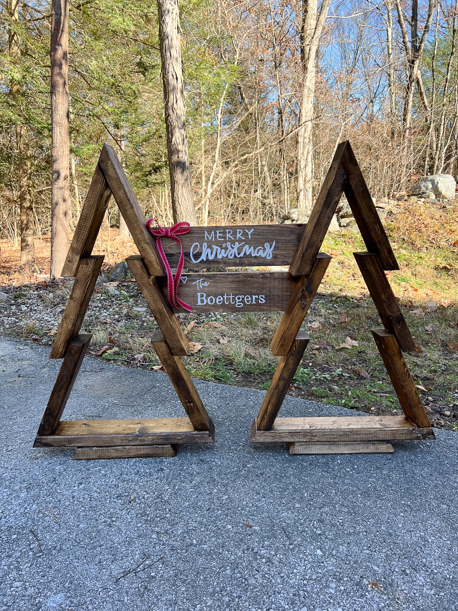 2x4 Christmas Tree Porch Sign 2x4 Christmas Tree Porch Sign