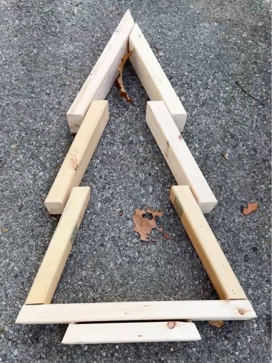 2x4 Christmas Tree Porch Sign 2x4 Christmas Tree Porch Sign