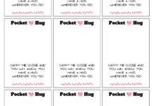 3 Pocket Hug Poems Printable