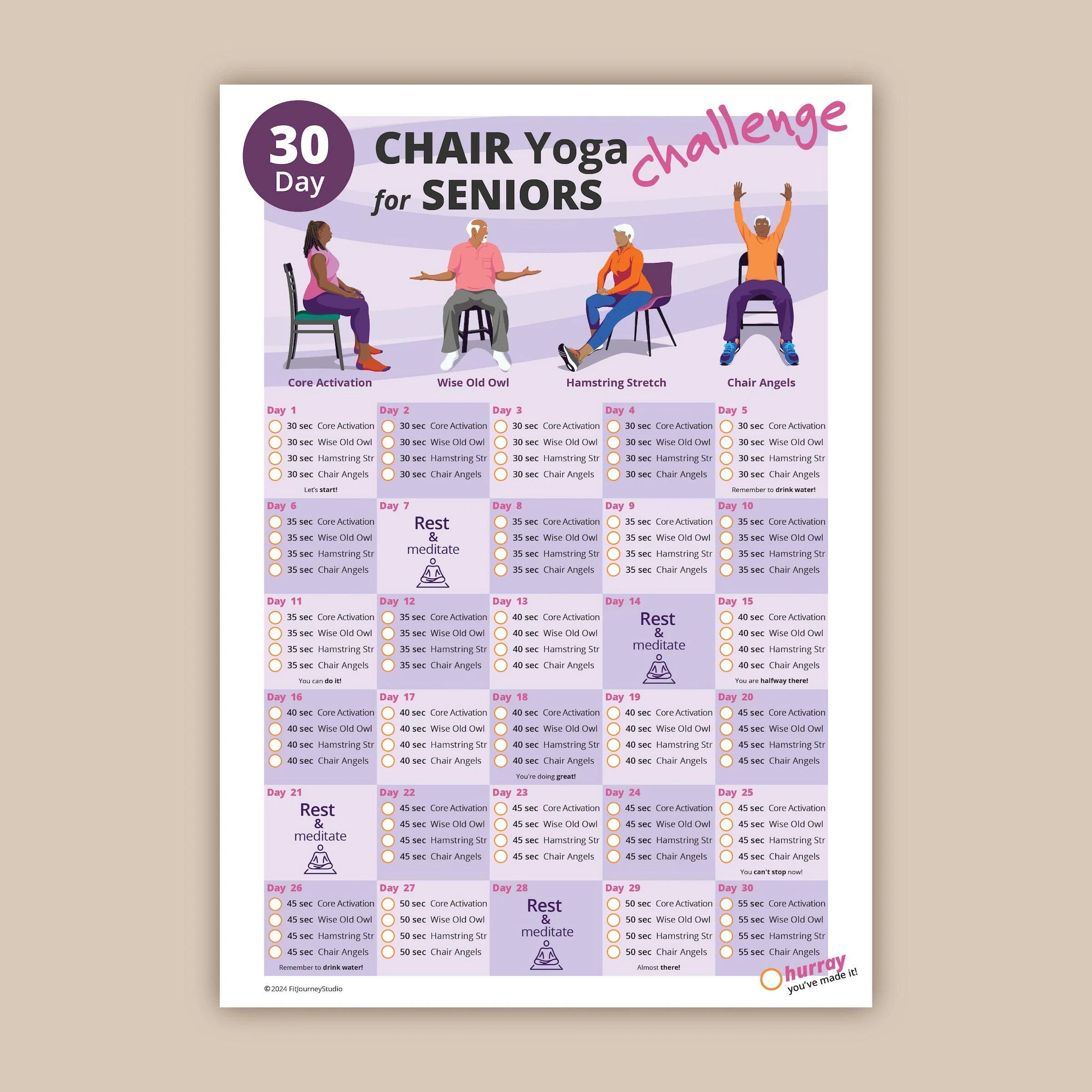 30 Day Chair Yoga For Seniors Challenge 30 Day Chair Yoga For Seniors Challenge