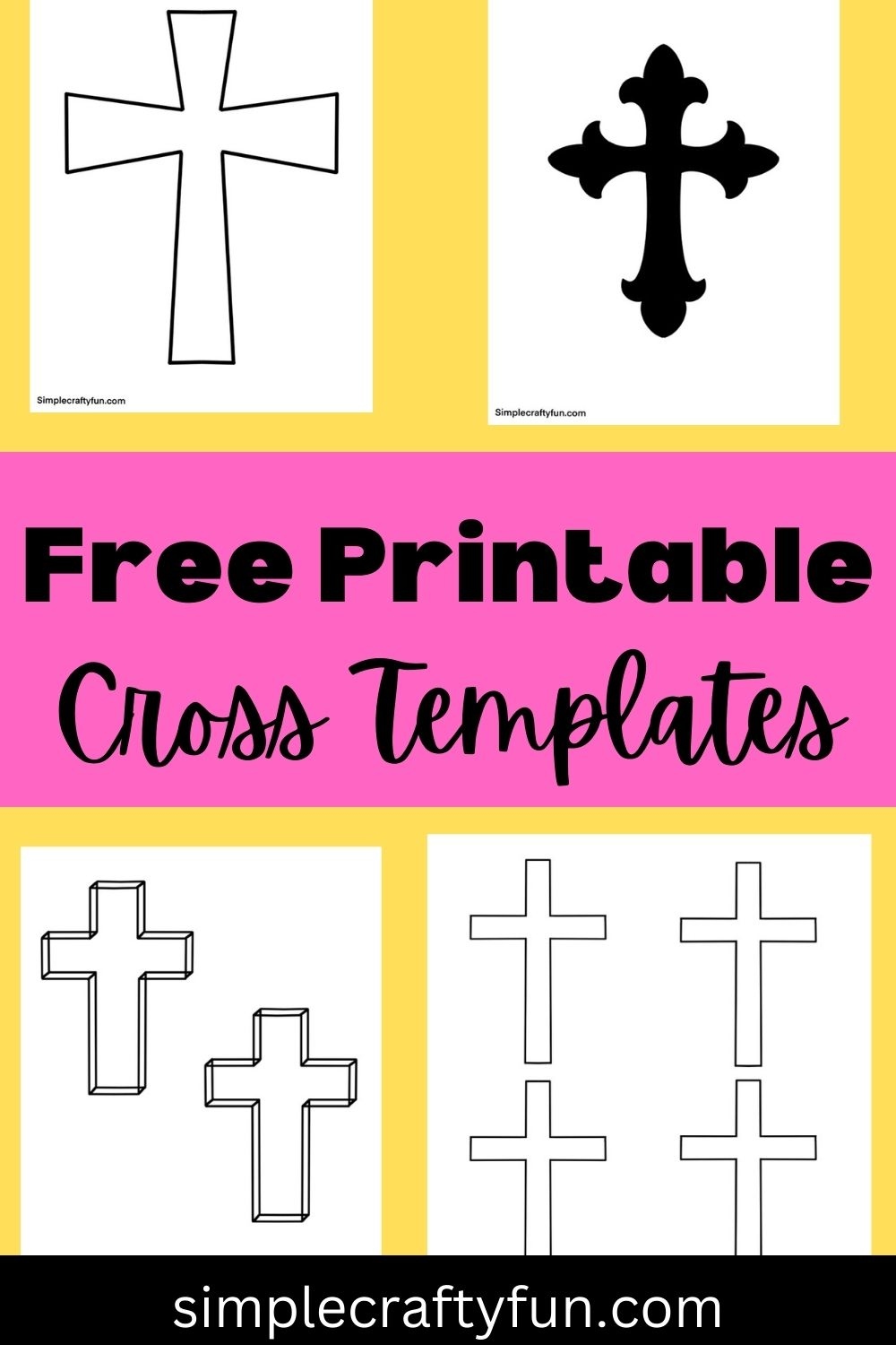 32 Free Printable Easter Crosses And Coloring Pages