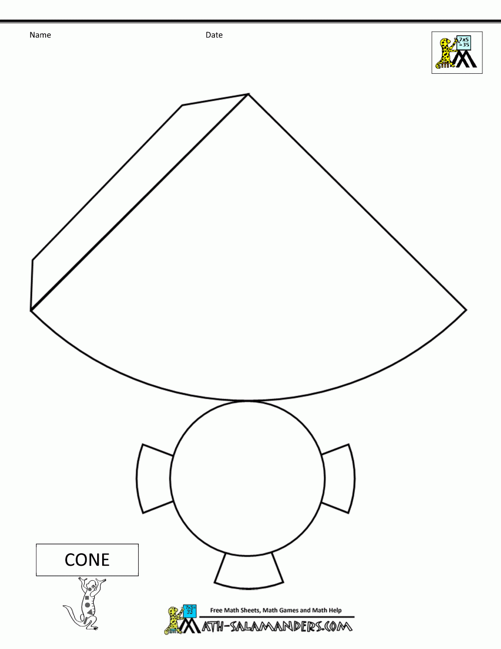 3d Cone Template