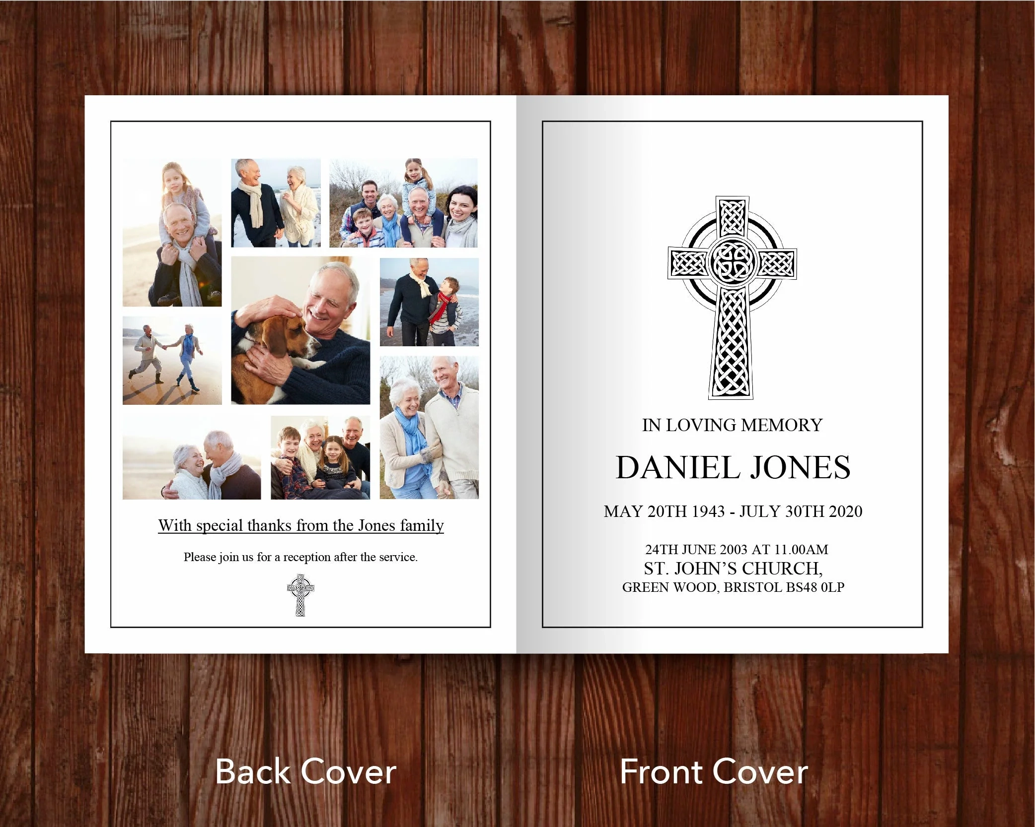 4 Page Catholic Funeral Program Template 11 X 17 Inches 4 Page Catholic Funeral Program Template 11 X 17 Inches
