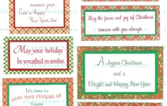 40 Printable Christmas Greetings Verses