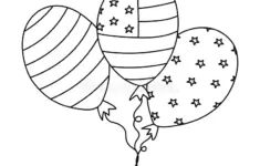 4th July Clipart Black White