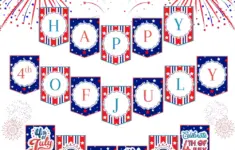 4th Of July Banner Free Printable