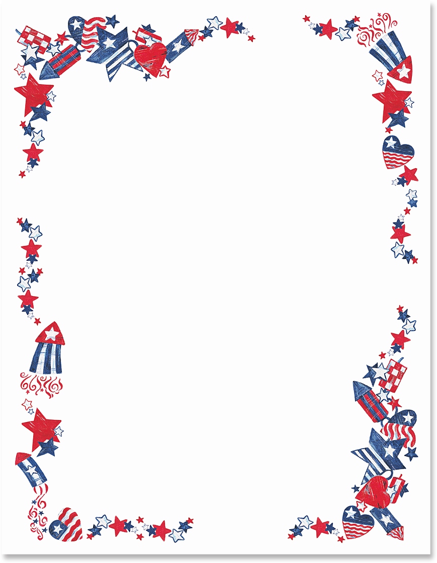 4th Of July Border Papers