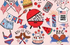 4th Of July Clipart Vector Fourth Of