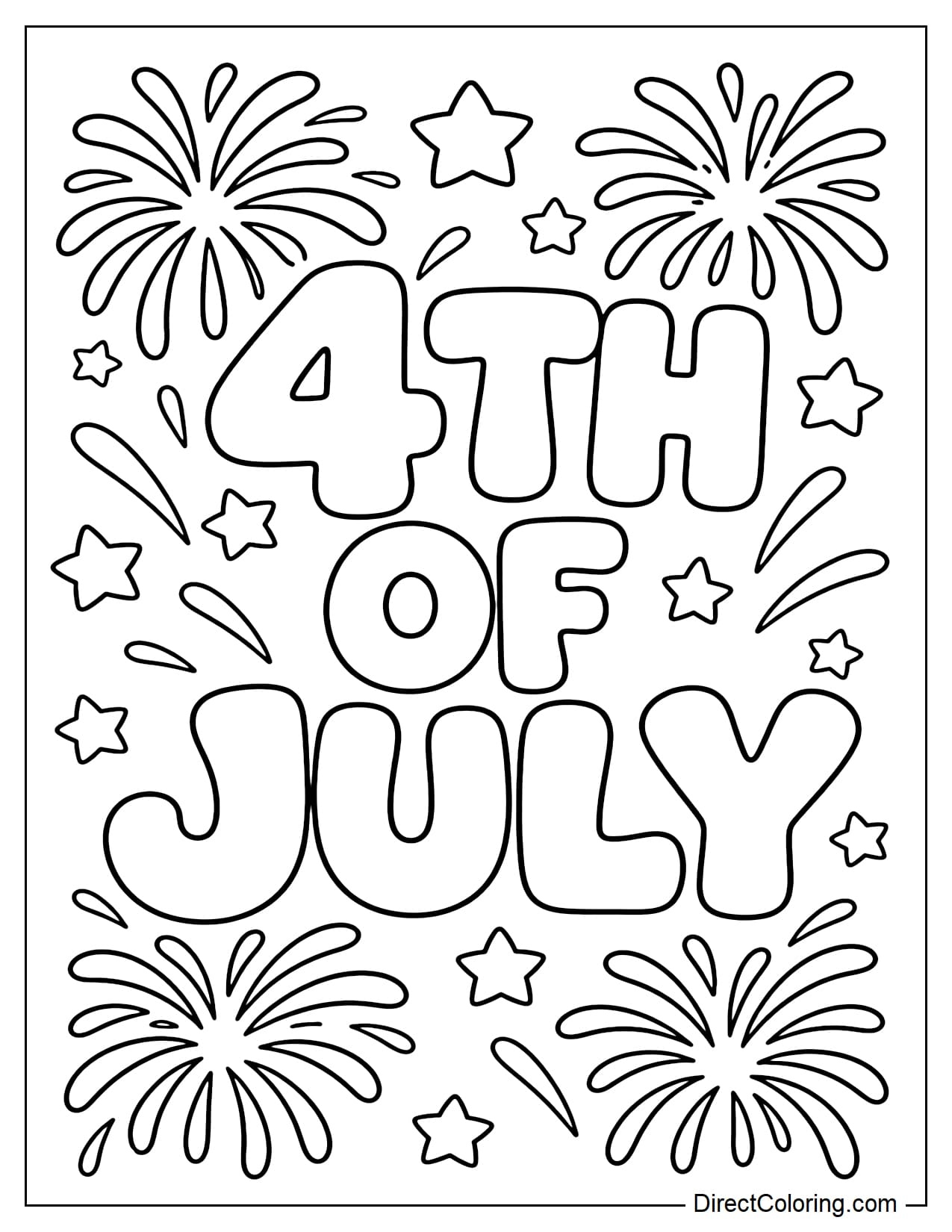4th Of July Coloring Pages