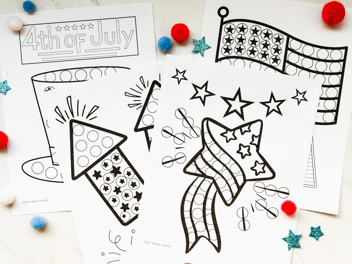 4th of july dot marker printables patriotic fun for kids 4th of july dot marker printables patriotic fun for kids
