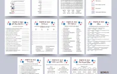 4th Of July Games Printable Independence 37591