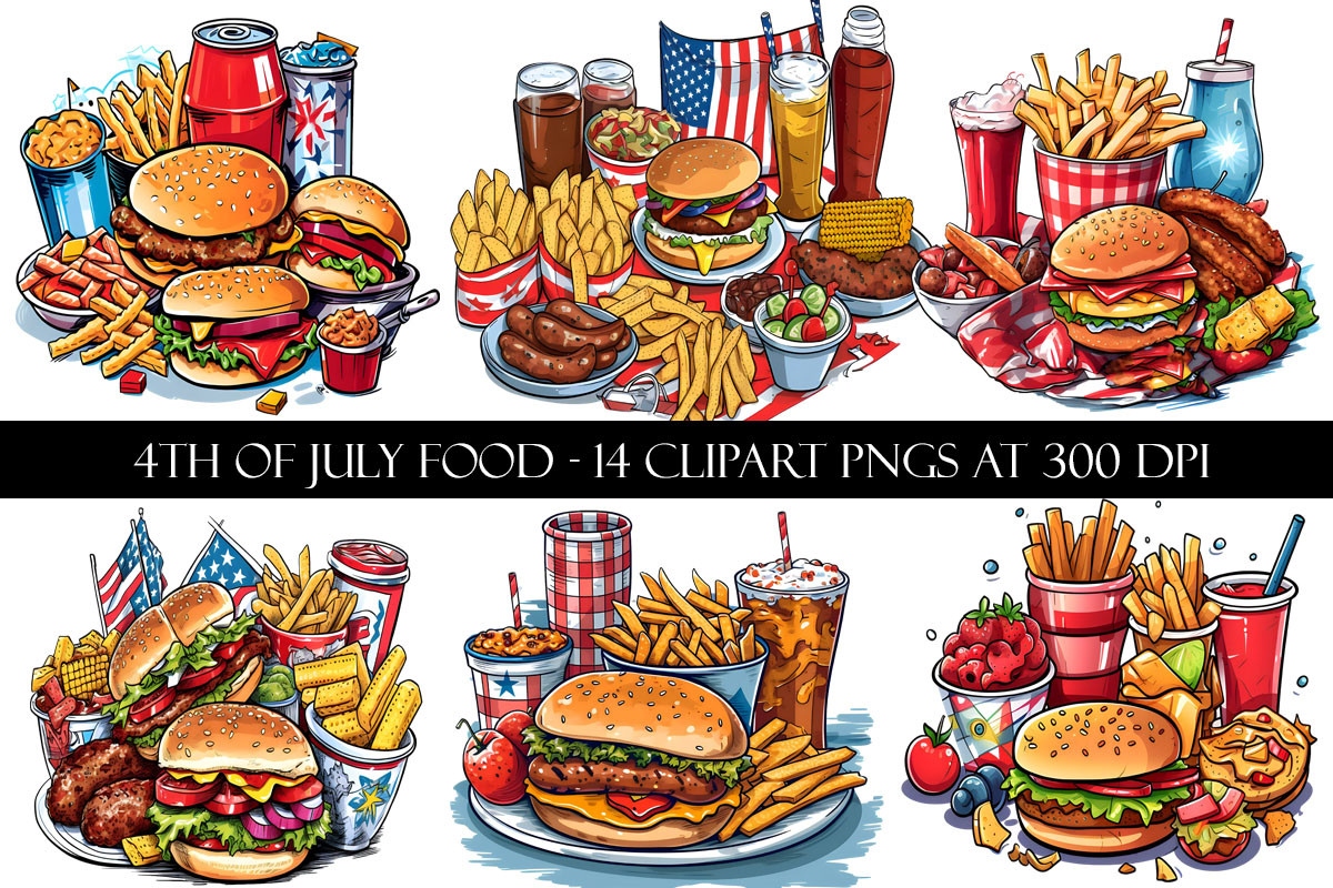 4th Of July Picnic Food Clipart 4th Of July Picnic Food Clipart