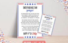 4th Of July Prayer Independence Day Poem