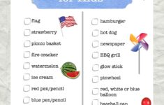 4th Of July Scavenger Hunt