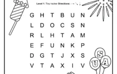 4th Of July Word Search
