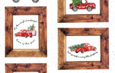 5 Free Vintage Truck Christmas Printables