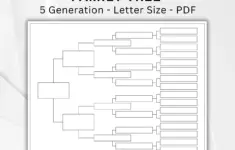 5 Generation Family Tree Chart Printable