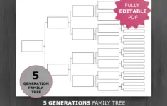5 Generation Family Tree Chart Printable