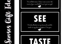 5 Senses Gift Tags