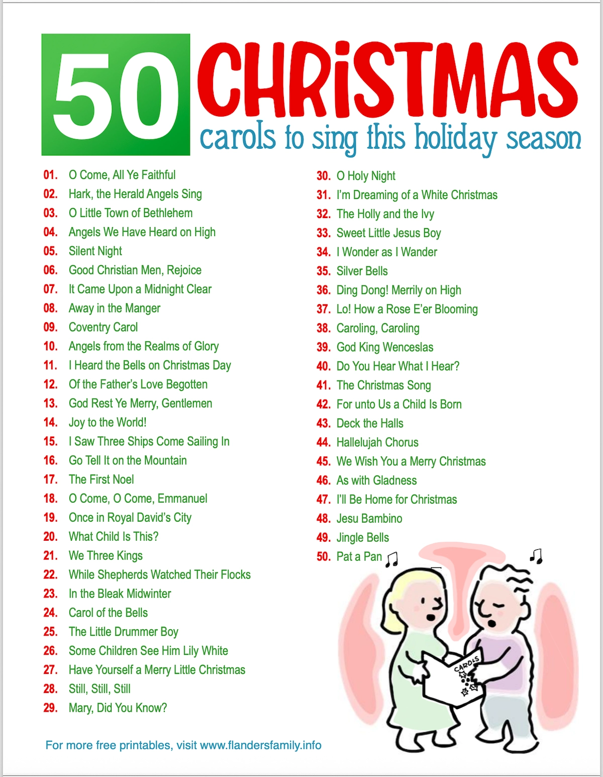 50 Christmas Carols To Sing This Season