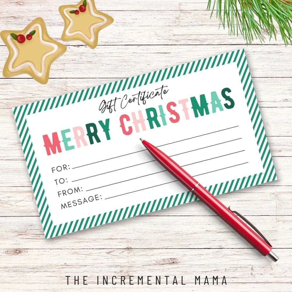 6 Free Printable Gift Certificate Templates For Christmas 6 Free Printable Gift Certificate Templates For Christmas