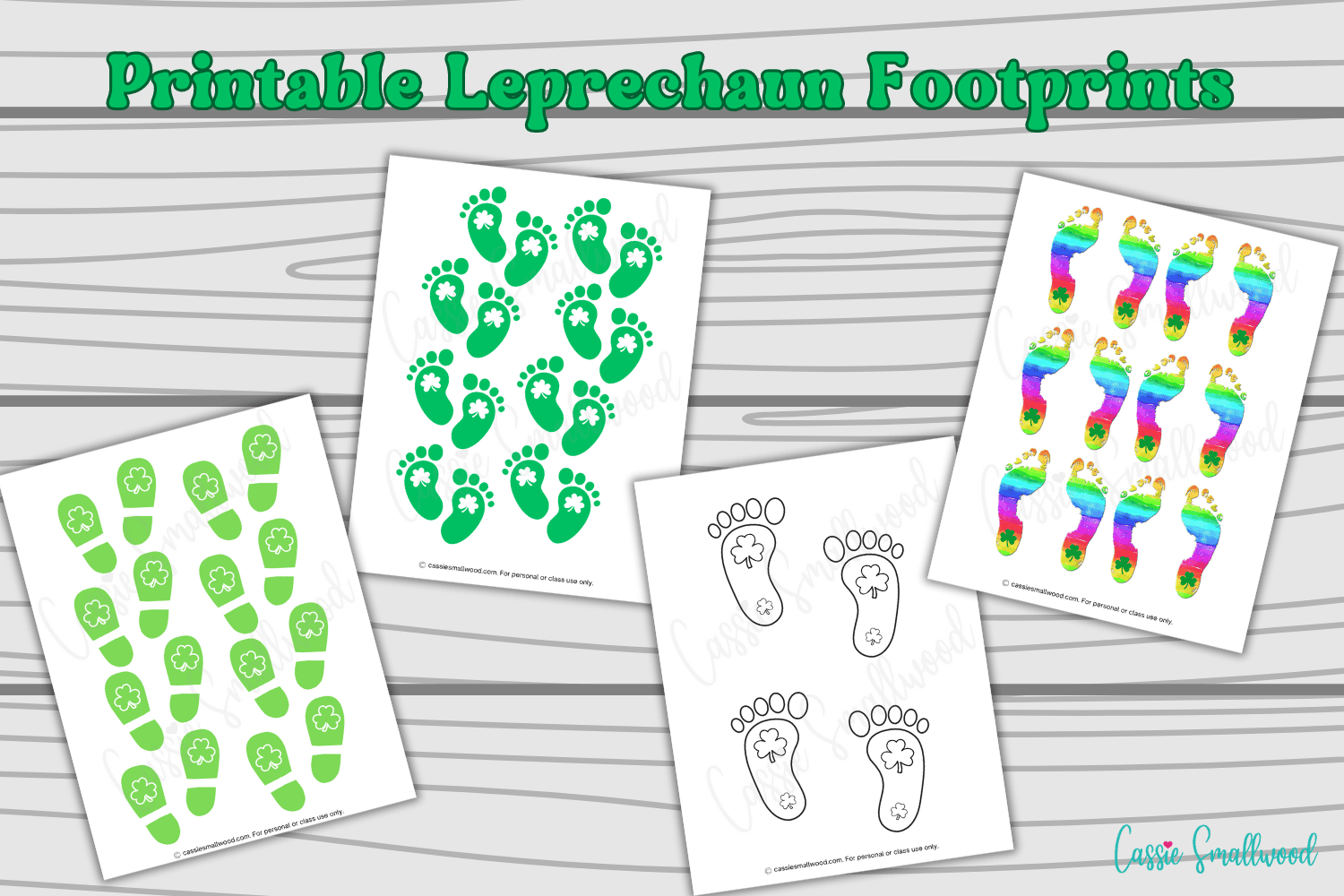 6 Fun Leprechaun Footprints Printables Free