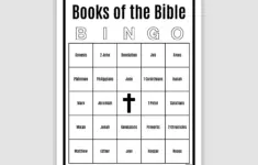 600 Bible Bingo Cards 1 2 And 4 Per Page