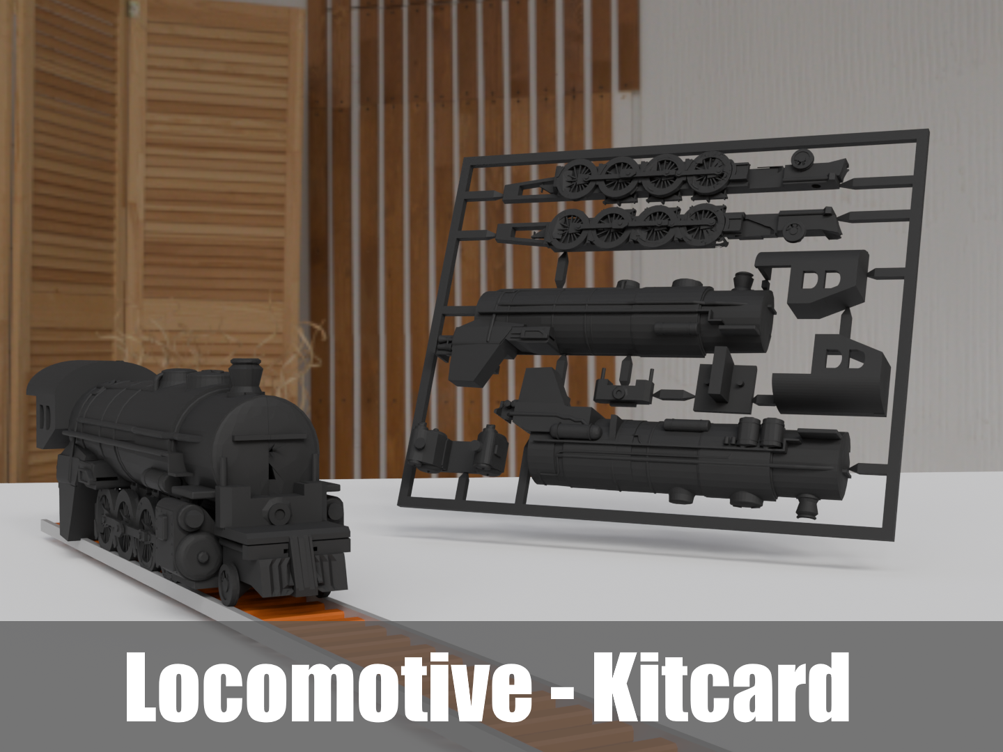 803647 Locomotive Kit Card Big Boy V2