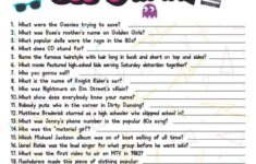 80s Trivia Questions And Answers Printable