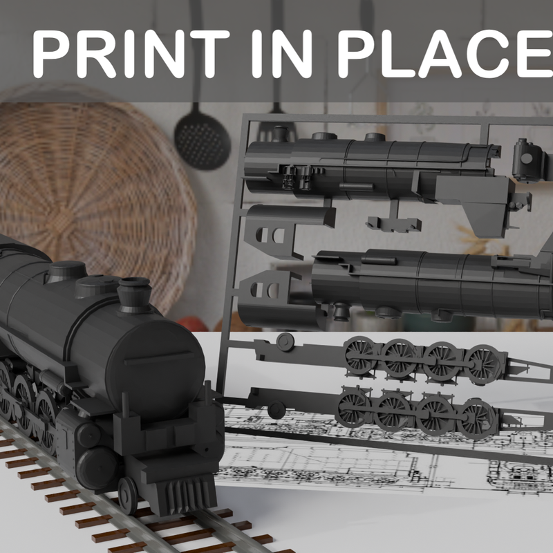823088 Locomotive Big Boy Kit Card