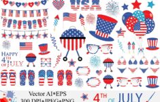 90590 4th Of July Clipart Usa Patriotic Vector Graphics Independence Day Illustrations