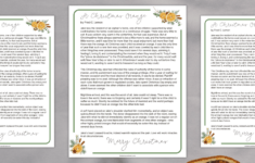 A Christmas Orange Free Christmas Oranges Story Printable