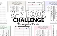 A To Z Book Challenge Template