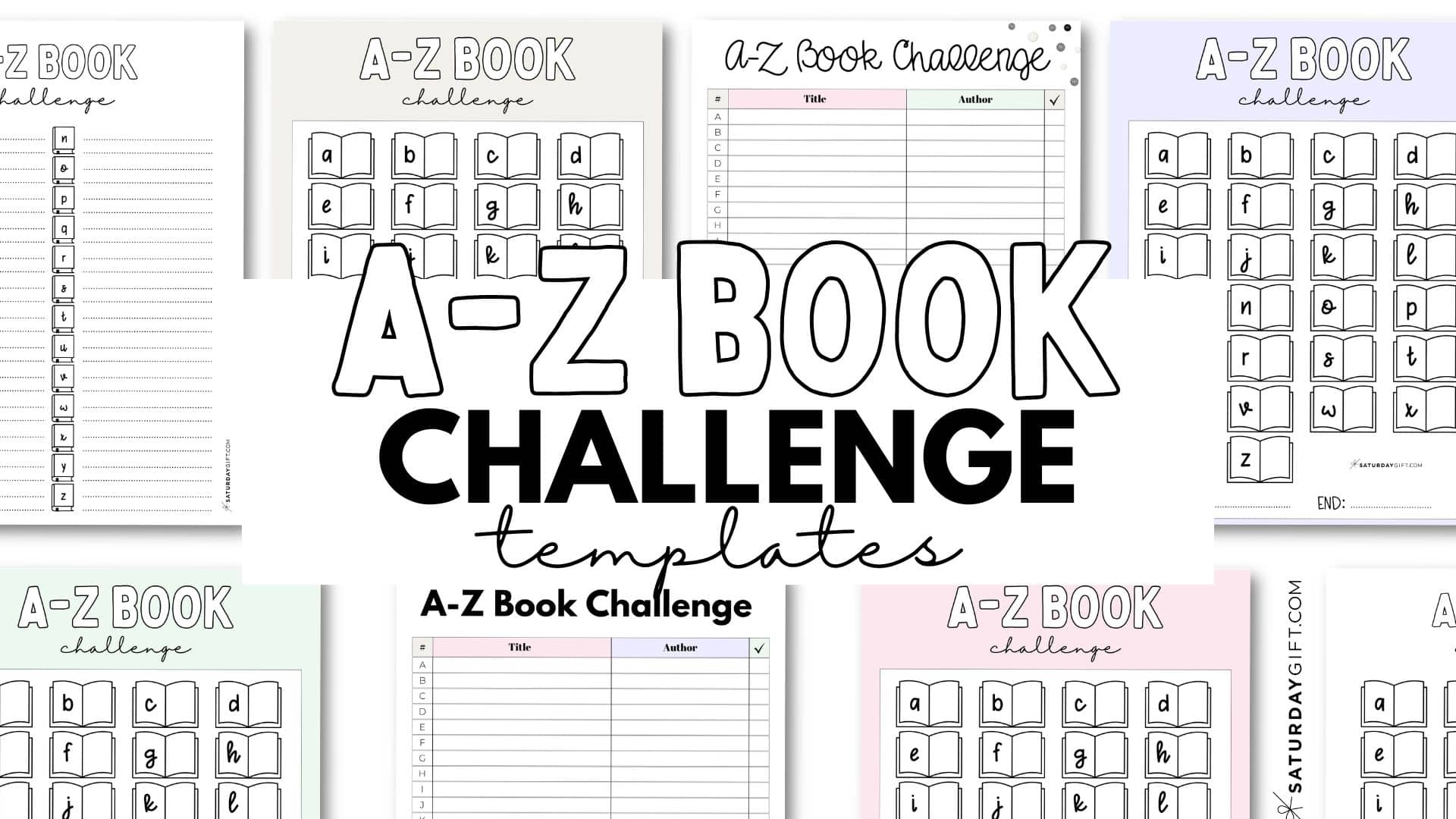 A To Z Book Challenge Template A To Z Book Challenge Template