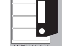 A4 Tower Labels W330 200 60mm 4up 25sheet