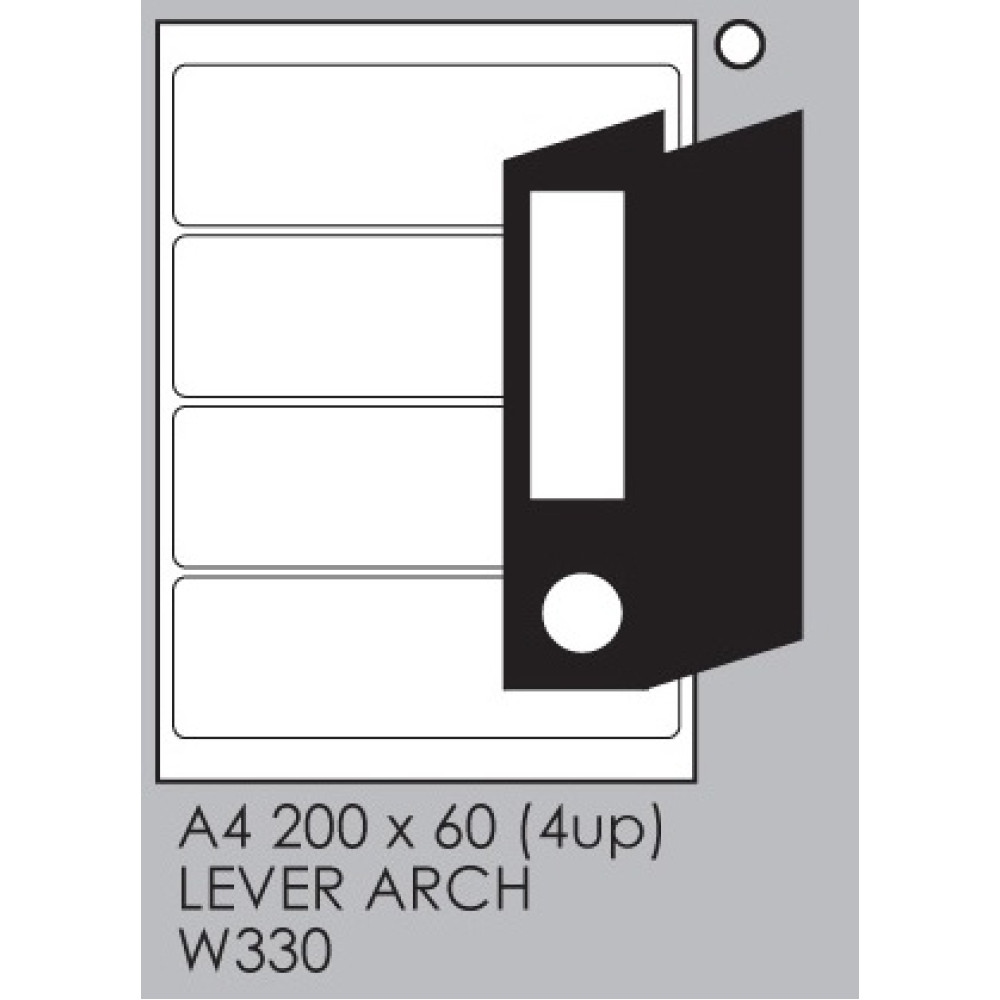 A4 Tower Labels W330 200 60mm 4up 25sheet A4 Tower Labels W330 200 60mm 4up 25sheet