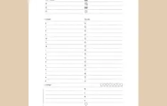 A5 Daily Planning Page