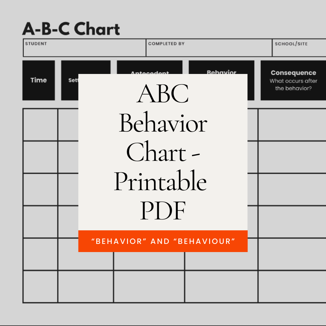 Abc Behavior Chart Printable Printable Pdf Behavior And Behaviour Abc Behavior Chart Printable Printable Pdf Behavior And Behaviour