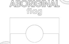 Aboriginal Flag Printable Coloring Page