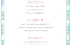 Adorable Easter Menu