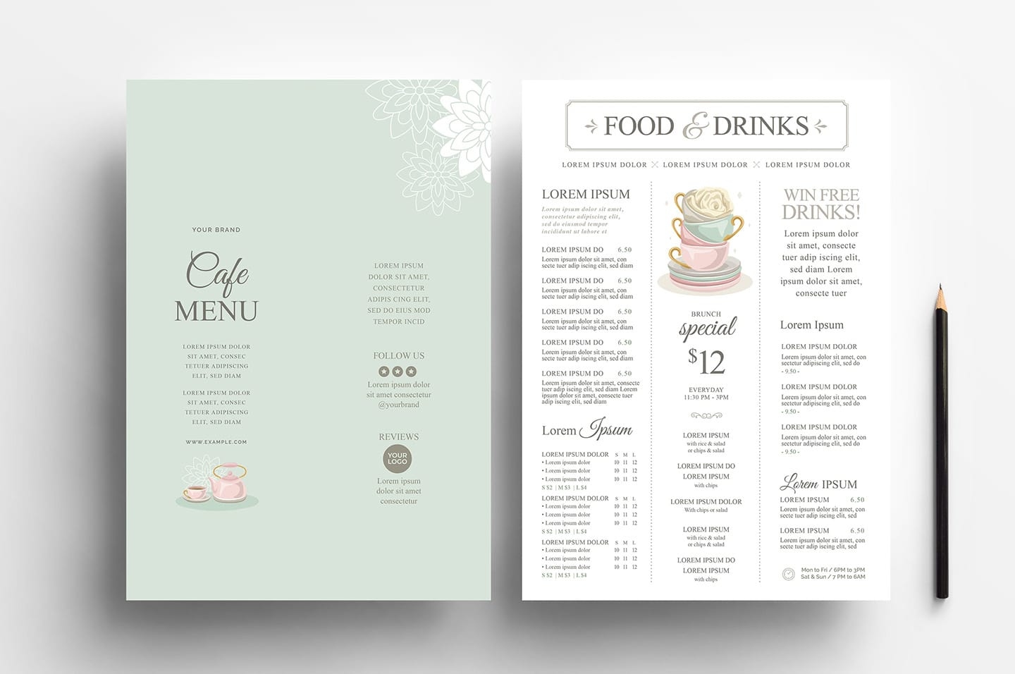 Afternoon Tea Menu Template Afternoon Tea Menu Template