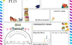 All About Me Poster Size Sheet Printable