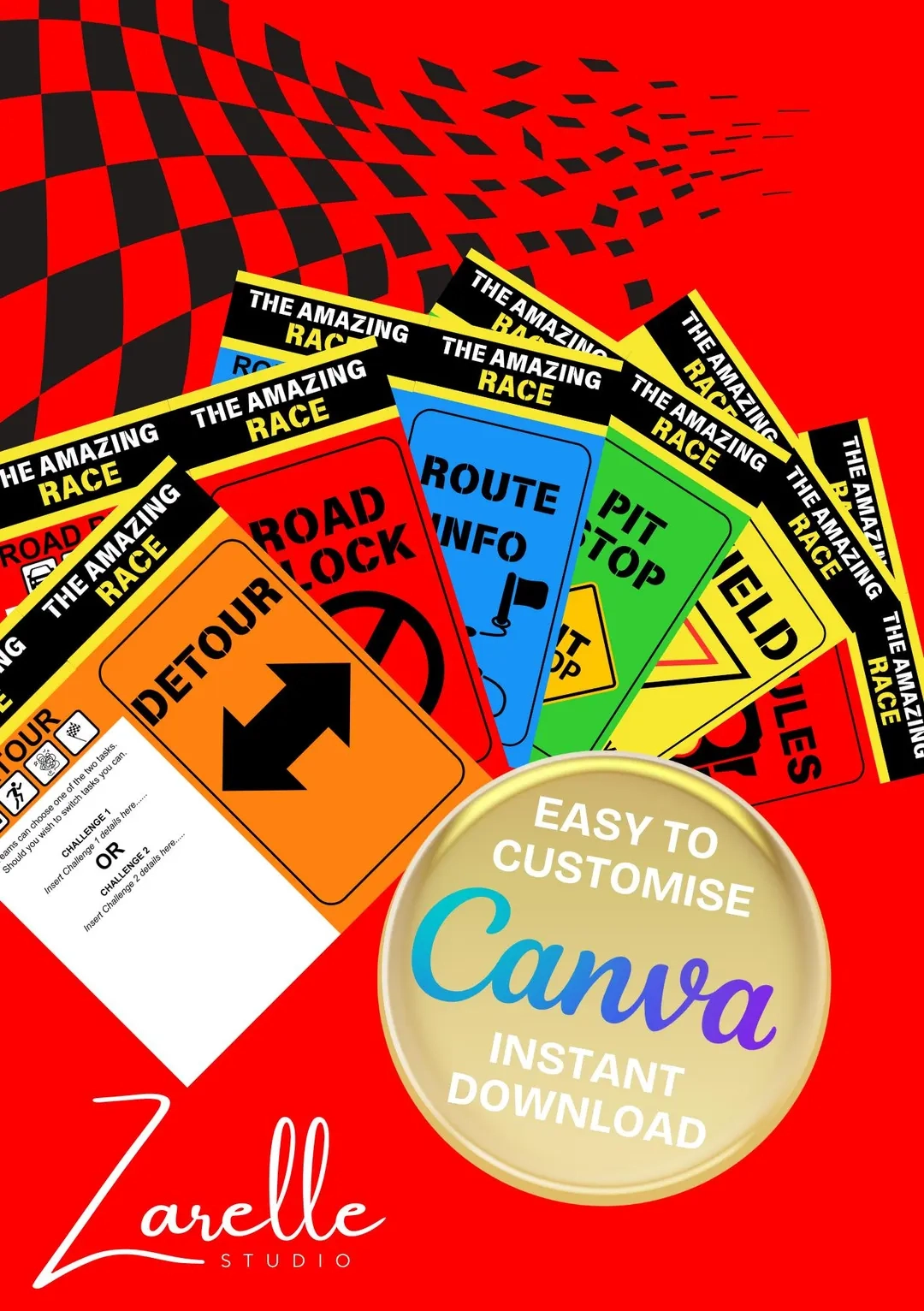 Amazing Race Clues Printable Template