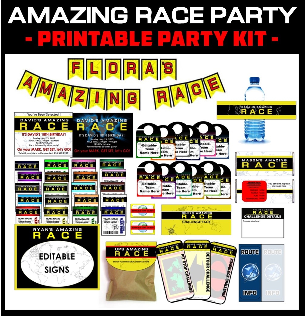 free amazing race printables free amazing race printables