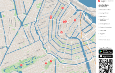 Amsterdam Printable Tourist Map City 16