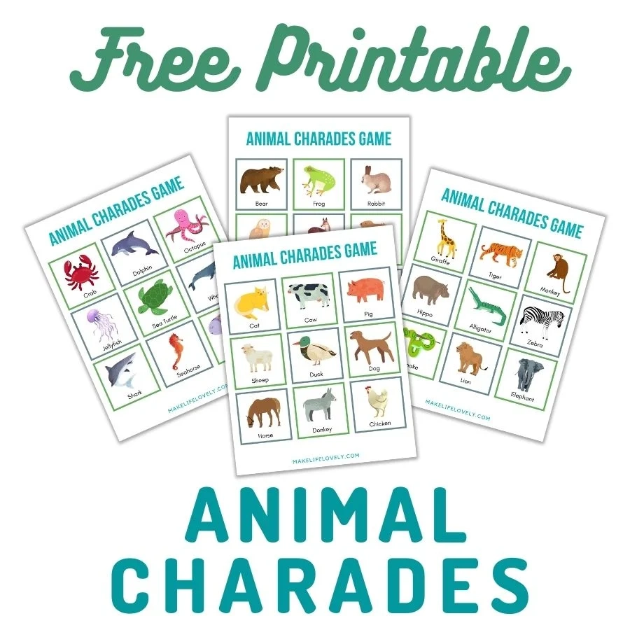 Animal Charades Animal Charades