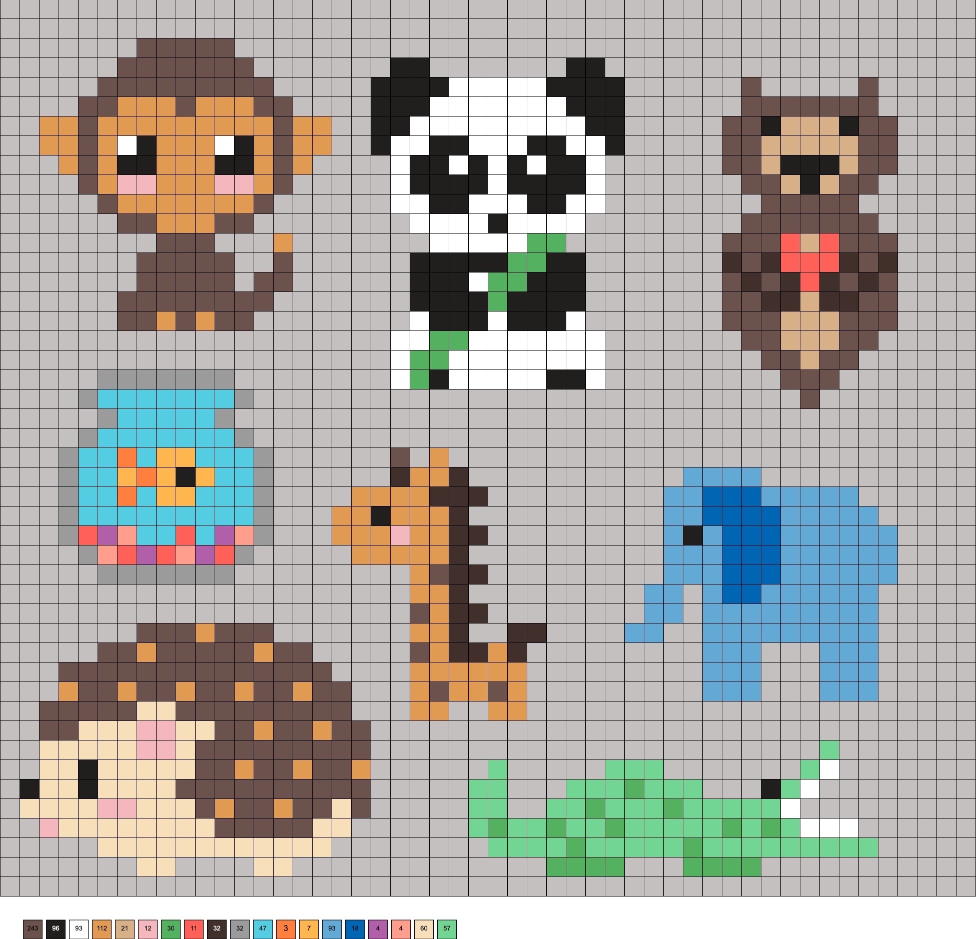 Animal Perler Beads Animal Perler Beads