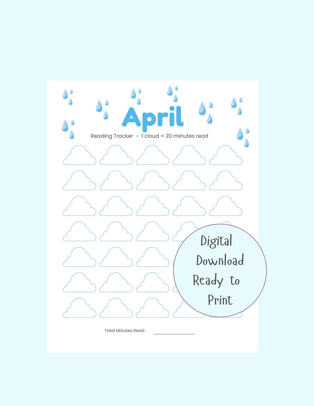 April Monthly Reading Log Printable For April Monthly Reading Log Printable For