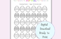 April Reading Log Printable For Kids