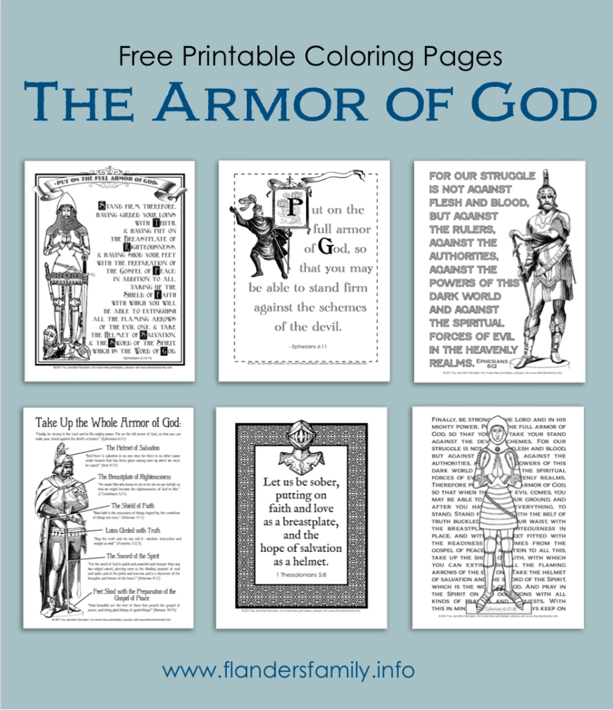 Armor Of God Printables